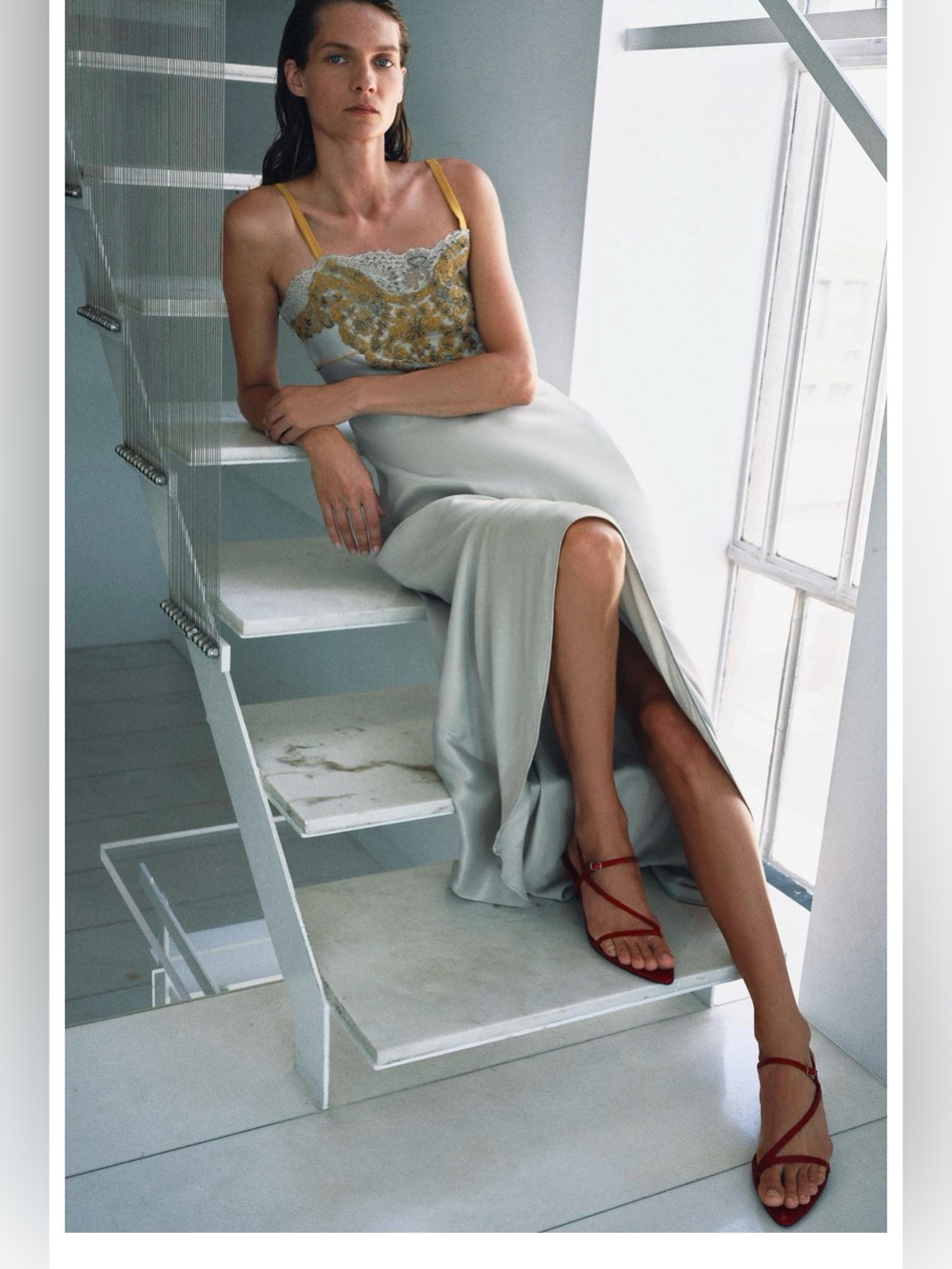 ZW COLLECTION LACE MAXI DRESS